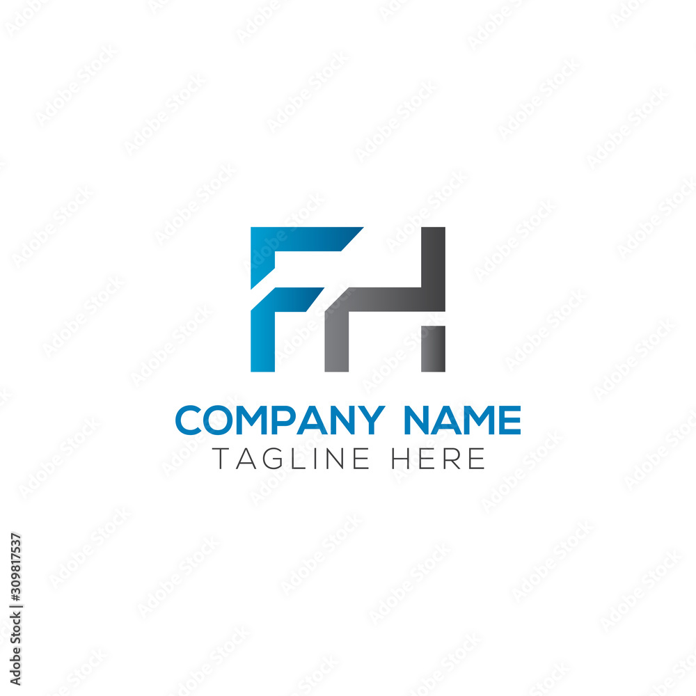 Initial FH Letter Linked Logo. Creative Letter FH Modern Business Logo Vector Template. FH Logo Design Initial FH Letter Linked Logo. Creative Letter FH Modern Business Logo Vector Template. FH Logo Design