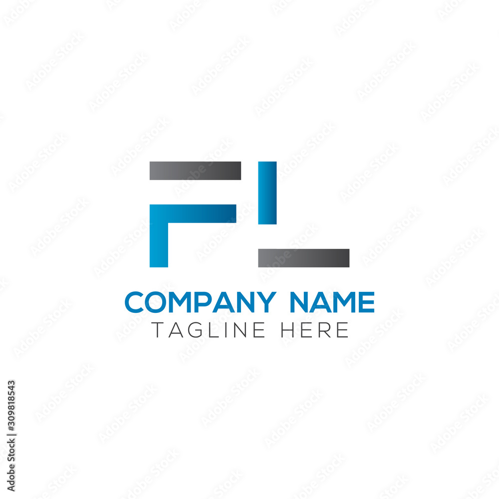 Initial FL Letter Linked Logo. Creative Letter FL Modern Business Logo Vector Template. FL Logo Design Initial FL Letter Linked Logo. Creative Letter FL Modern Business Logo Vector Template. FL Logo Design