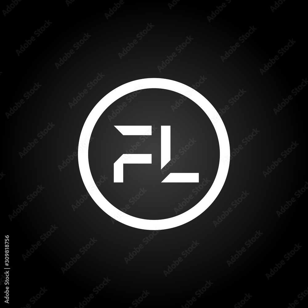 Initial FL Letter Linked Logo. Creative Letter FL Modern Business Logo Vector Template. FL Logo Design