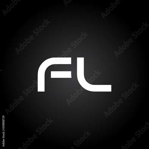 Initial FL Letter Linked Logo. Creative Letter FL Modern Business Logo Vector Template. FL Logo Design