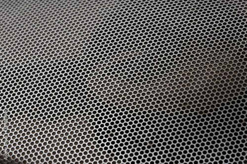 Wallpaper Mural  illustration of chrome metal grid with rounded honeycombs Torontodigital.ca