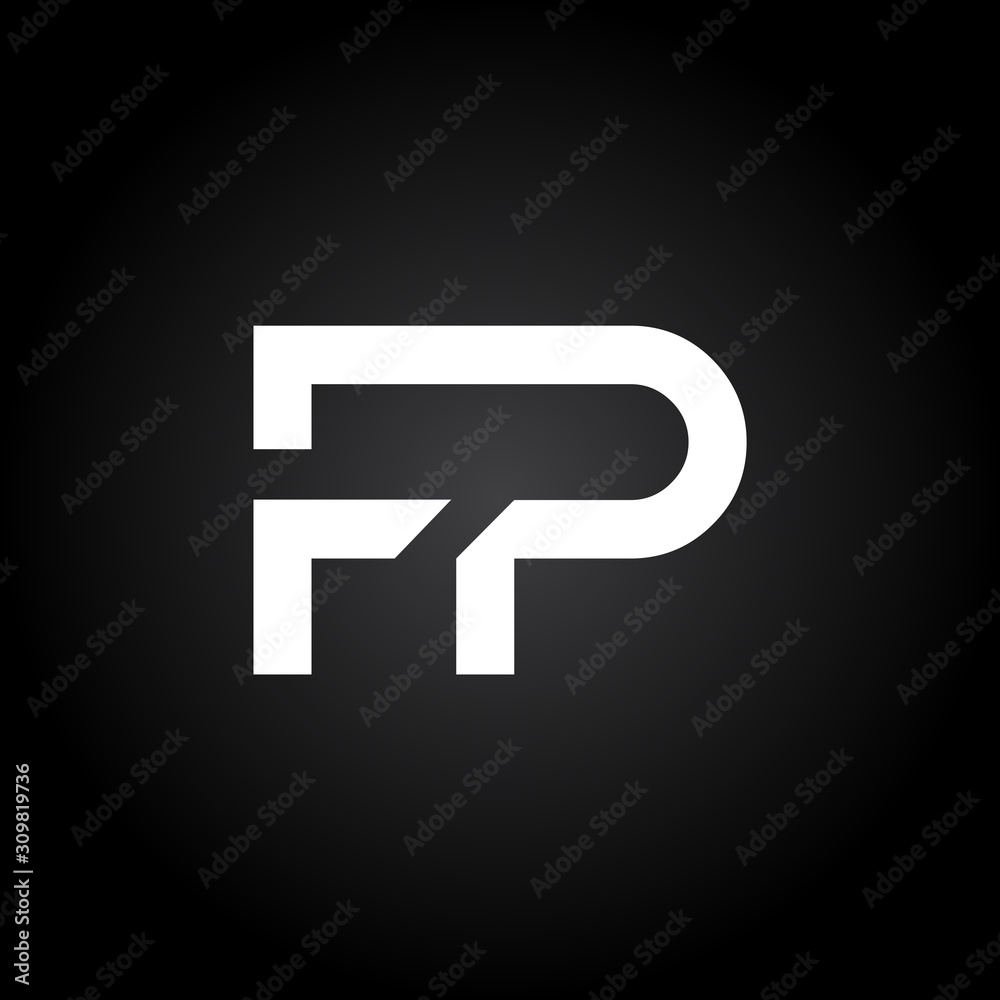 Initial FP Letter Linked Logo. Creative Letter FP Modern Business Logo Vector Template. FP Logo Design