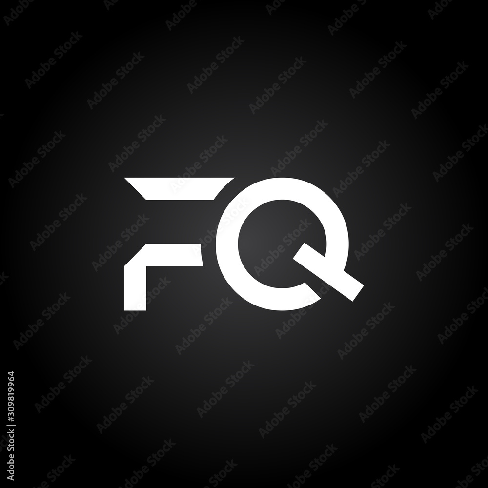 Initial FQ Letter Linked Logo. Creative Letter FQ Modern Business Logo Vector Template. FQ Logo Design