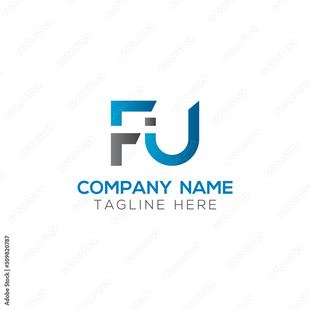Initial FU Letter Linked Logo. Creative Letter FU Modern Business Logo Vector Template. FU Logo Design Initial FU Letter Linked Logo. Creative Letter FU Modern Business Logo Vector Template. FU Logo Design