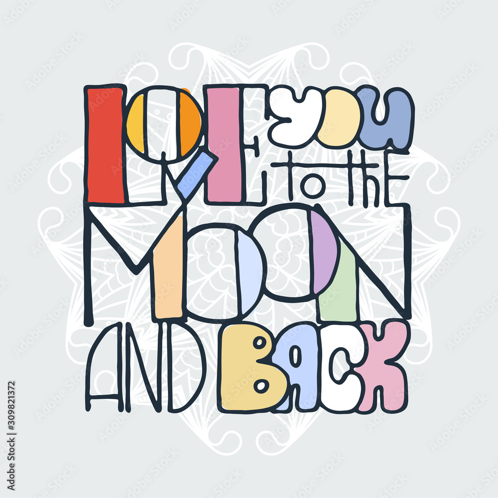 Fototapeta premium Inspirational hand-lettering quote. Can be used as a print on t-shirts and bags, stationary or poster, cards and designs.