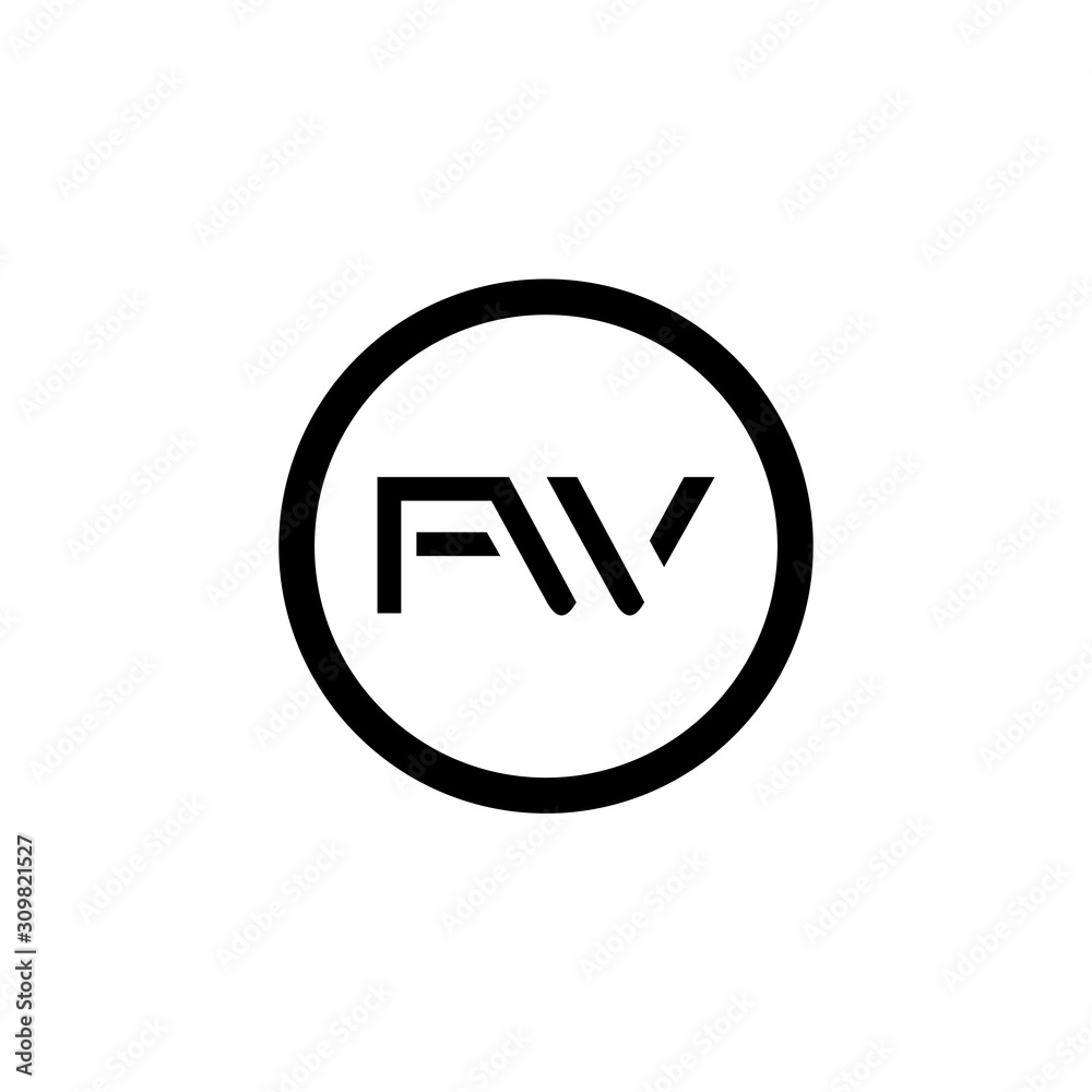 Initial FW Letter Linked Logo. Creative Letter FW Modern Business Logo Vector Template. FW Logo Design Initial FW Letter Linked Logo. Creative Letter FW Modern Business Logo Vector Template. FW Logo Design
