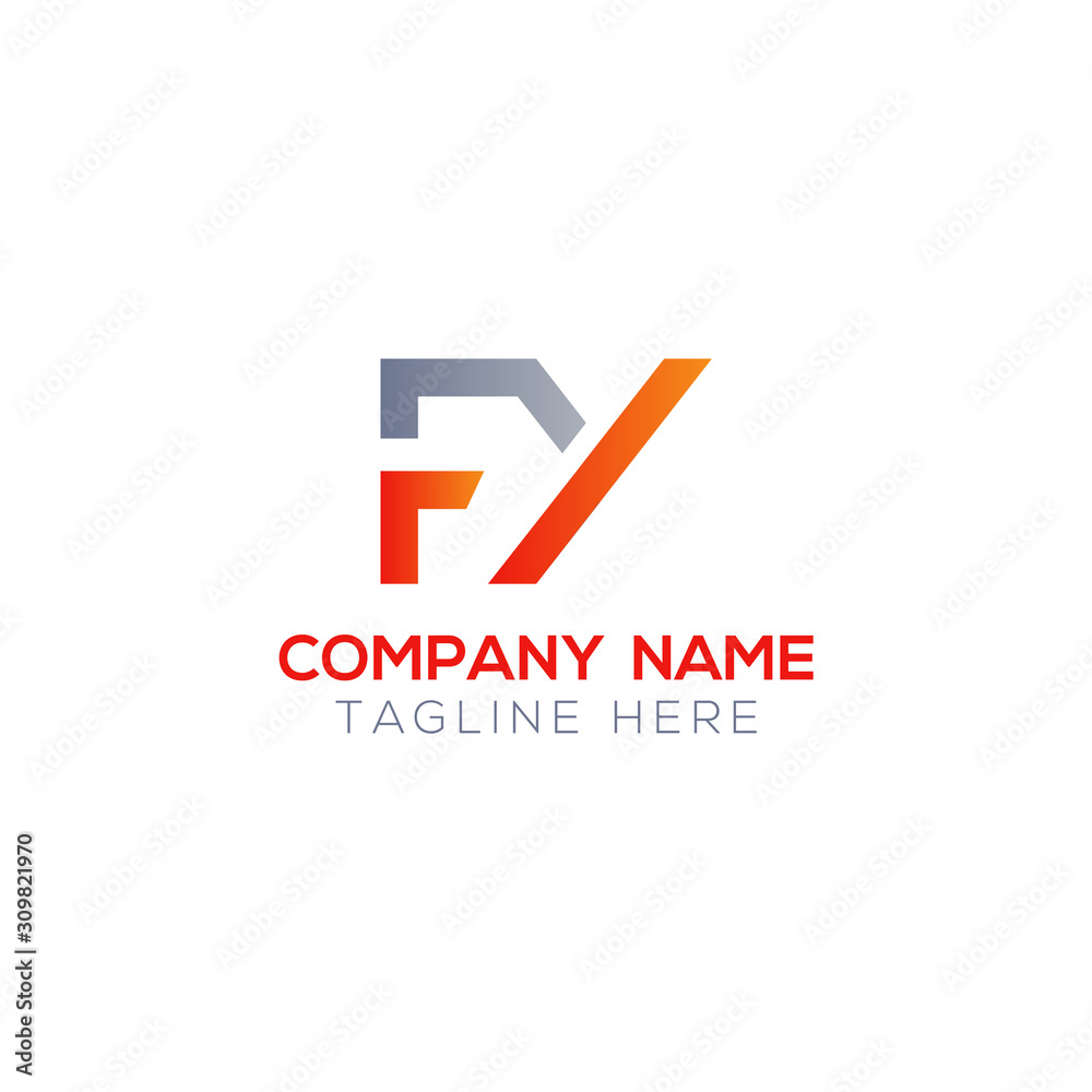 Initial FY Letter Linked Logo. Creative Letter FY Modern Business Logo Vector Template. FY Logo Design Initial FY Letter Linked Logo. Creative Letter FY Modern Business Logo Vector Template. FY Logo Design