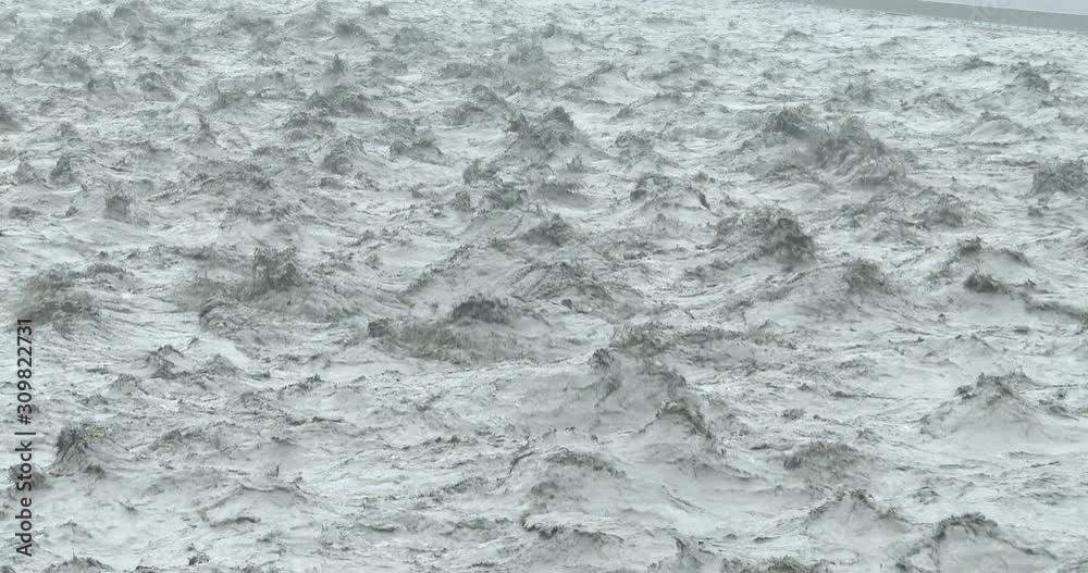 Muddy Fast Flowing River Water After Heavy Rainstorm - Fung Muddy Fast Flowing River Water After Heavy Rainstorm - Fung