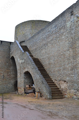 old ruines in ivangorod photo