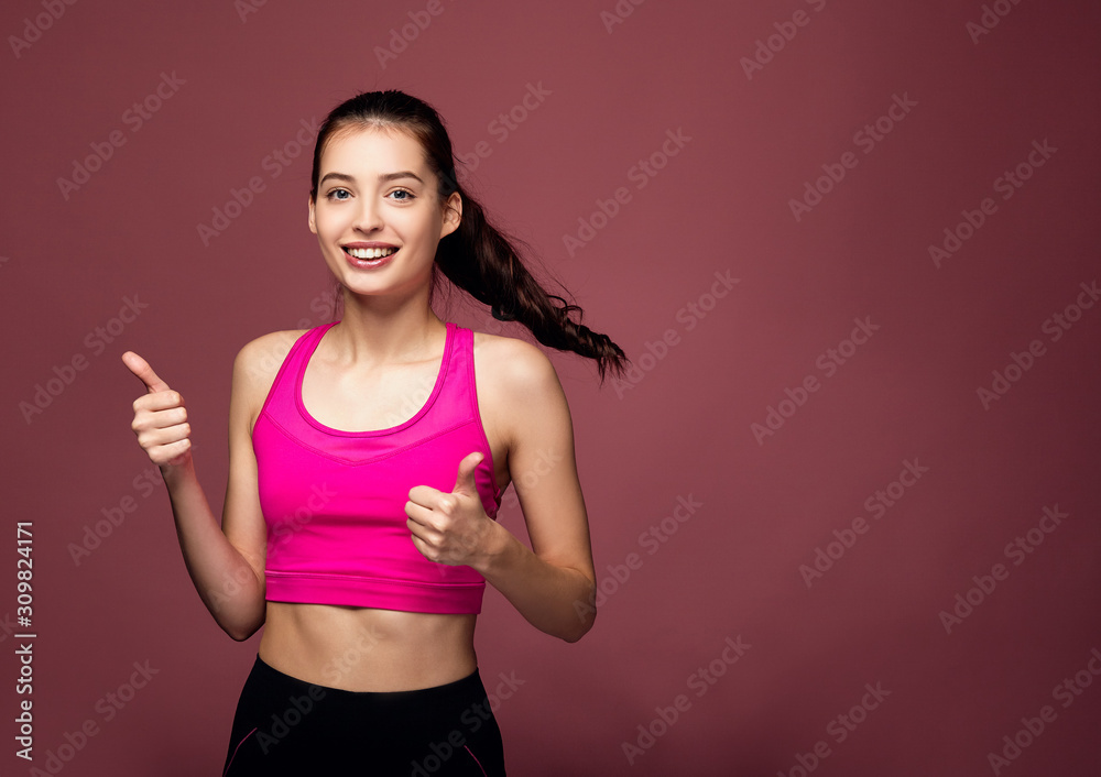 Happy white girl enjoying fitness. Happy white girl enjoying fitness.