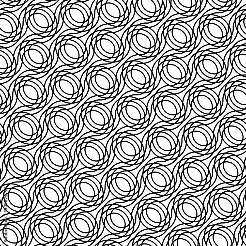 Design seamless monochrome decorative pattern