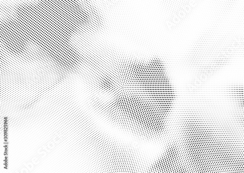 Abstract halftone dotted background. Futuristic grunge pattern, dot and circles. Vector modern optical pop art texture for posters, sites, business cards, cover, postcards, labels, stickers layout.