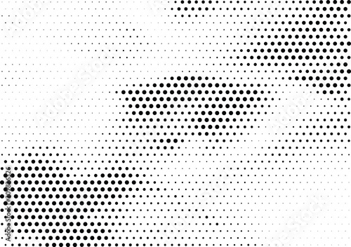 Abstract halftone dotted background. Futuristic grunge pattern, dot, circles. Vector modern optical pop art texture for posters, sites, business cards, cover, labels mockup, vintage stickers layout