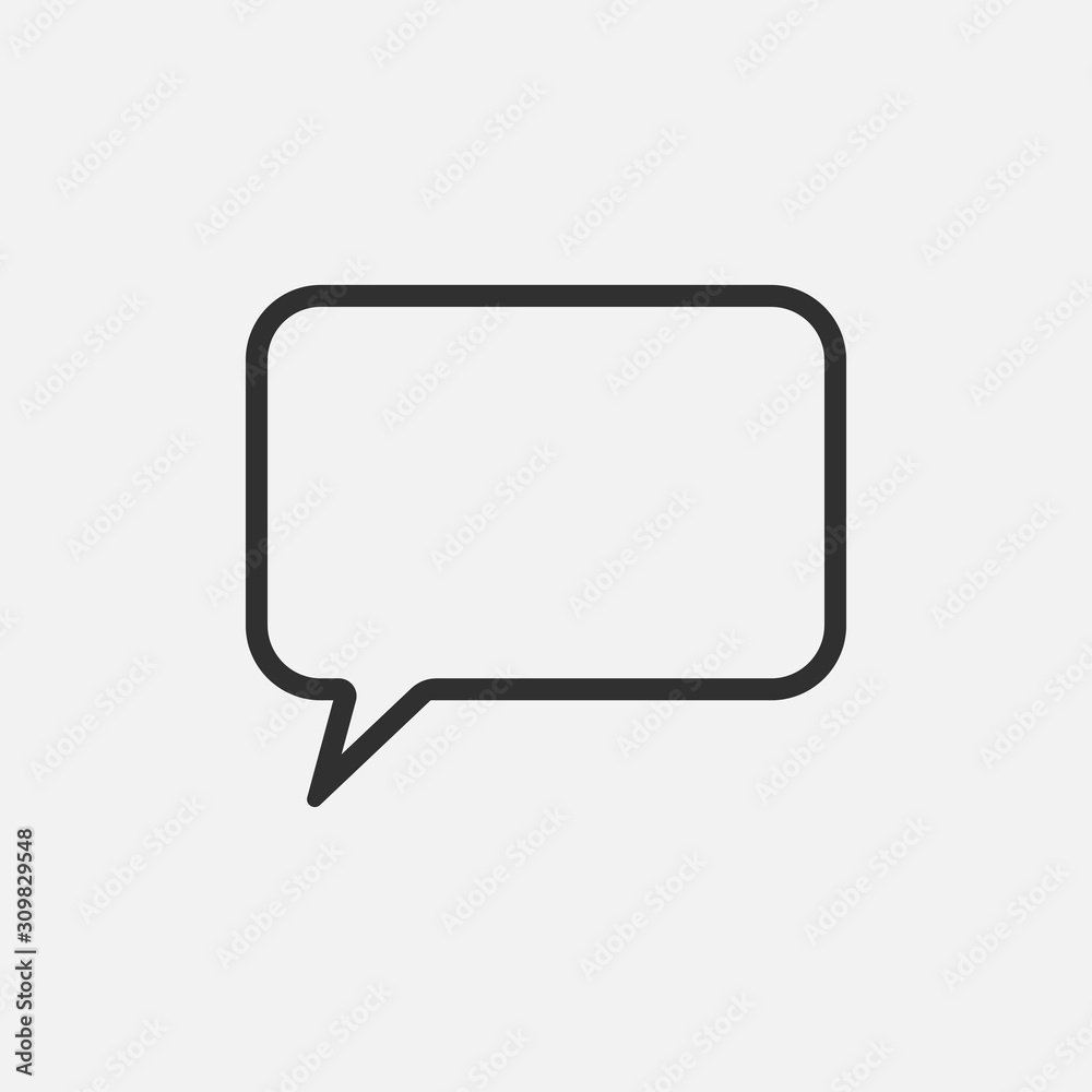 Chat vector icon isolated on white background. Vector illustration. Chat vector icon isolated on white background. Vector illustration.