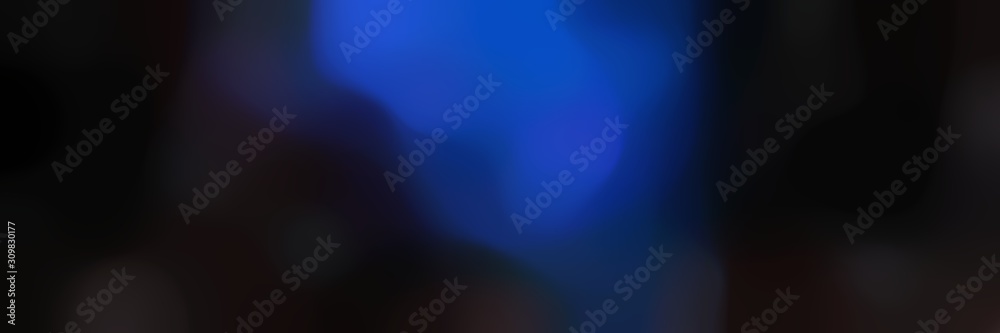 smooth horizontal background texture with strong blue, black and midnight blue colors and free text space