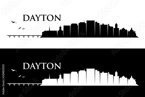 Dayton skyline - Ohio, United States of America, USA - vector illustration