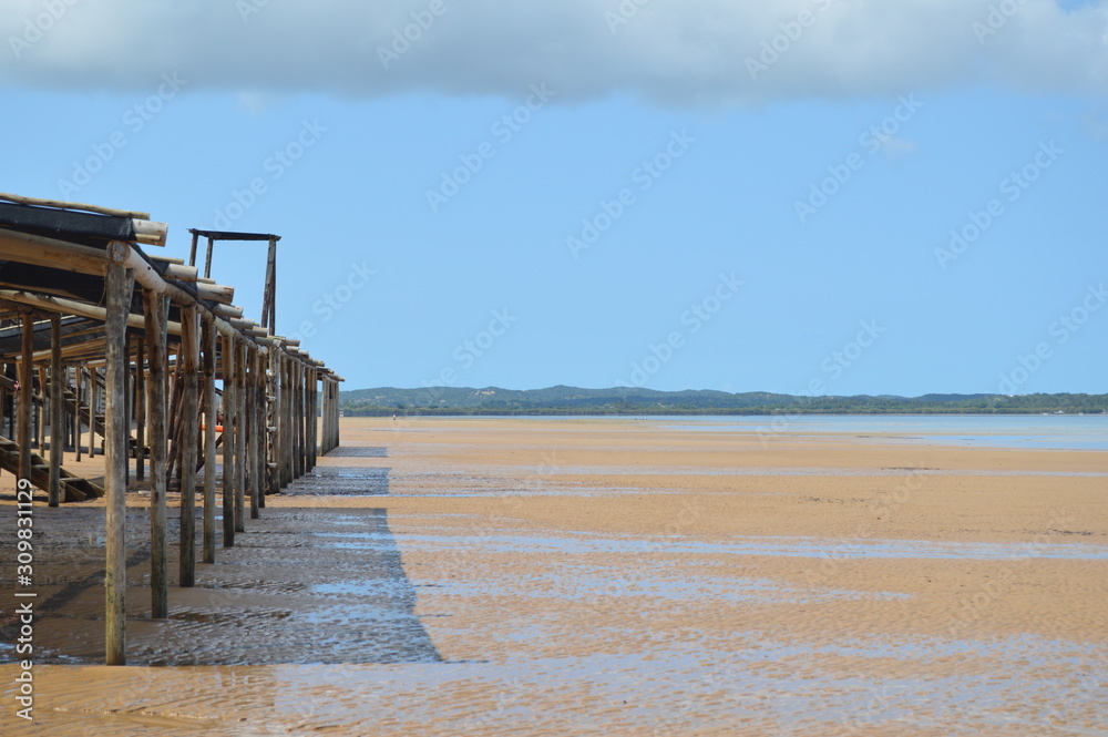 Pristine and Turquoise Portuguese Island near Inhaca Island in Maputo Mozambique