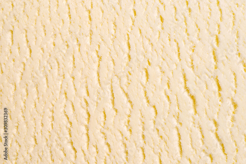 Fototapeta Vanilla white ice-cream texture or background.