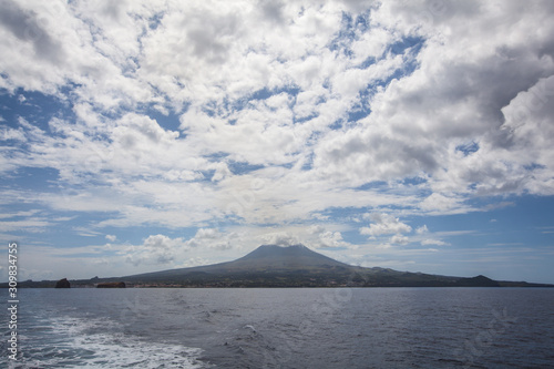 PIco Island view from the sea, Azores, Portugal