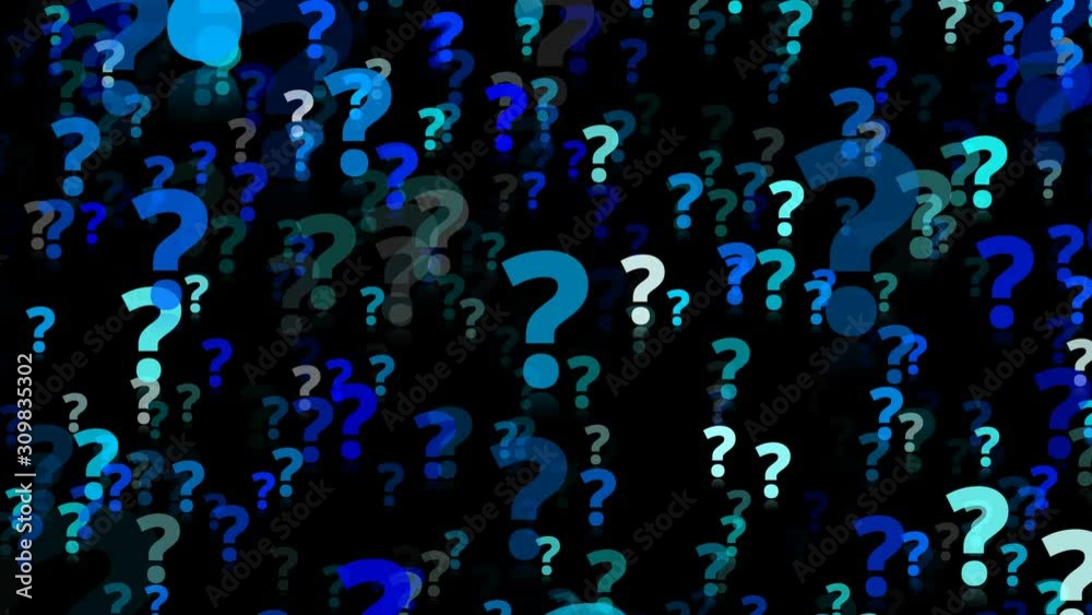question marks overlay background