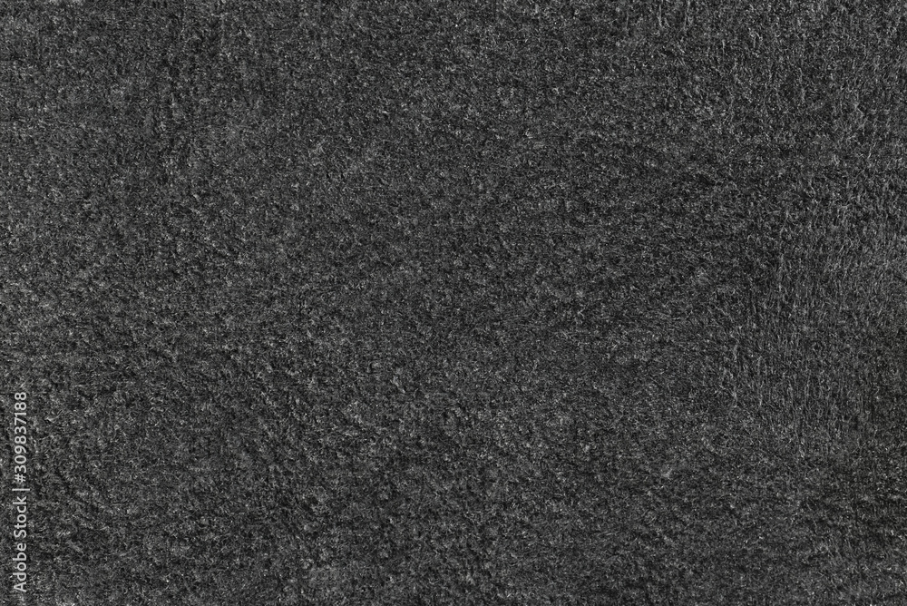 Fototapeta premium The texture of natural black suede. View from above.