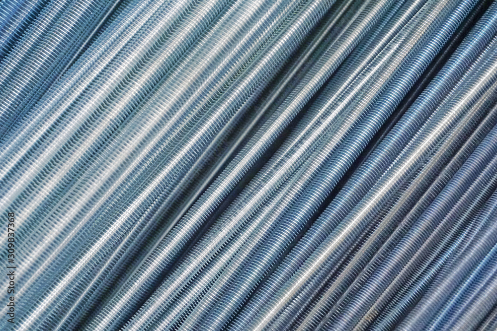 Fototapeta premium threaded metal rods