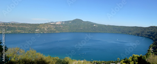 A lake of volcanic origin in Lazio