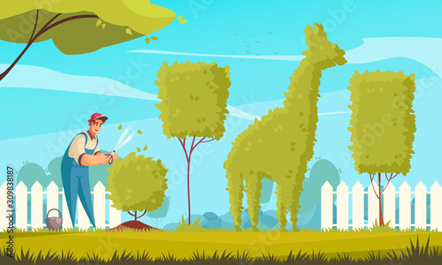 Gardener Work Background