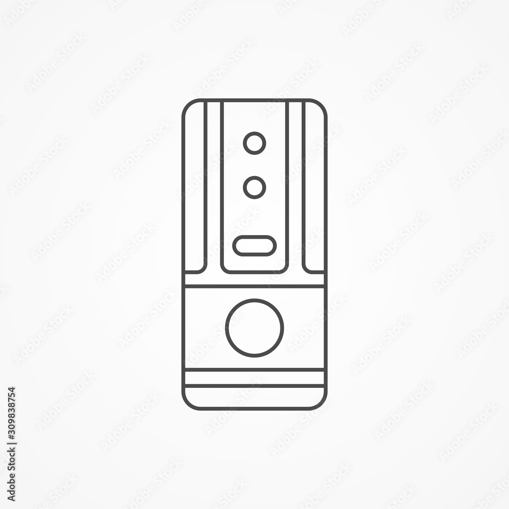 Computer case vector icon sign symbol Computer case vector icon sign symbol