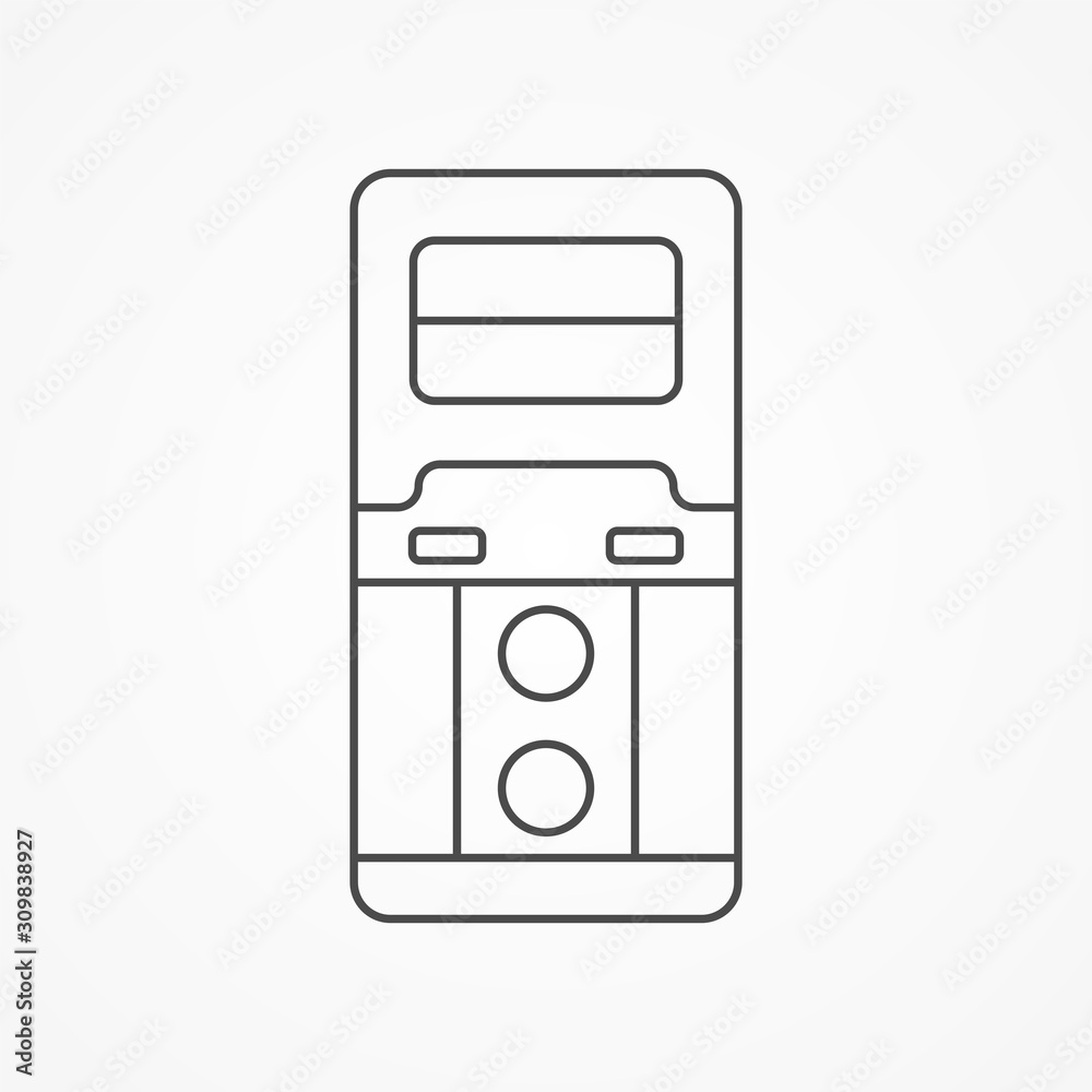 Computer case vector icon sign symbol Computer case vector icon sign symbol