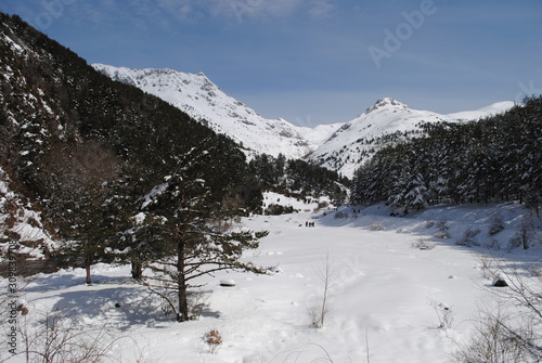 Winter in the mountains - pyrenees