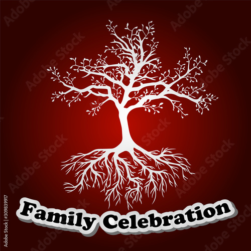 Family Reunion Celebration design - VECTOR