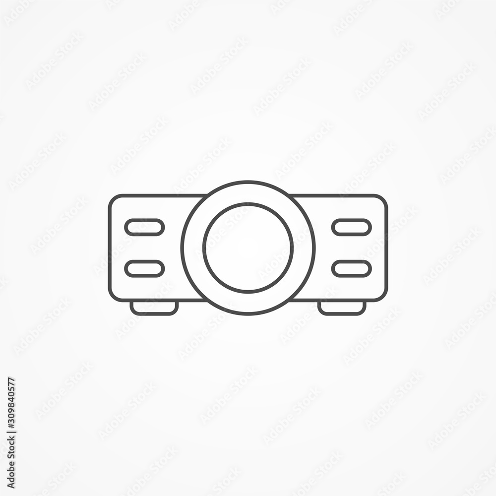 Projector vector icon sign symbol Projector vector icon sign symbol