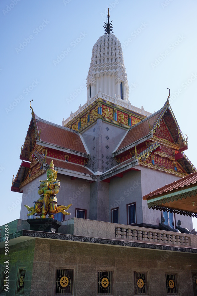 Naklejka premium templo blanco