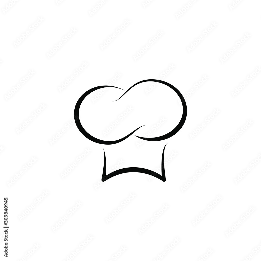 Chef hat icon design. Cooking symbol isolated on white background. Vector illustration Chef hat icon design. Cooking symbol isolated on white background. Vector illustration