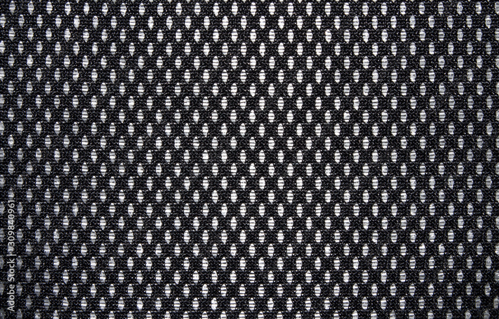 Foto Stock The texture of the black mesh.Black mesh background on white  background. | Adobe Stock