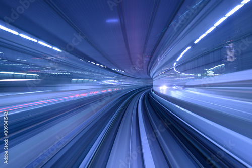 abstract motion blurred long exposure train © structuresxx