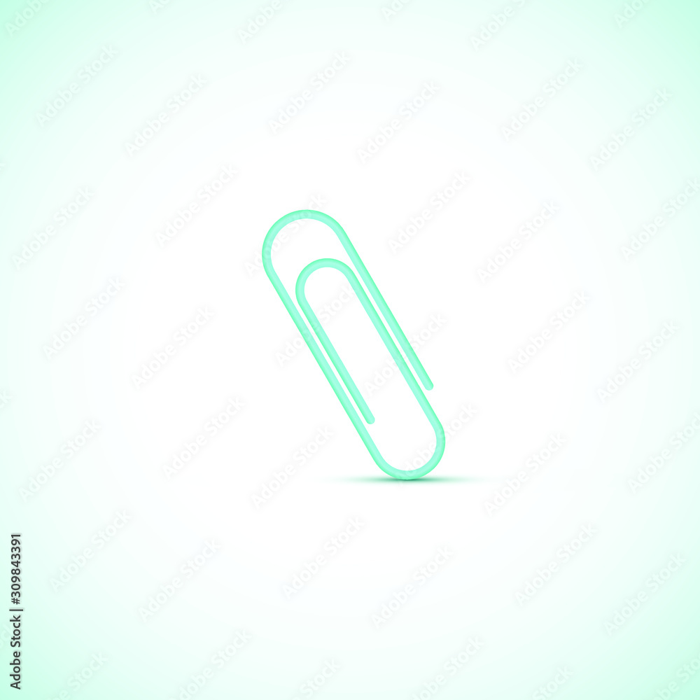 paper clip isolated on white background paper clip isolated on white background