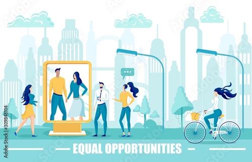 Equal Opportunities in Society Promotion Poster