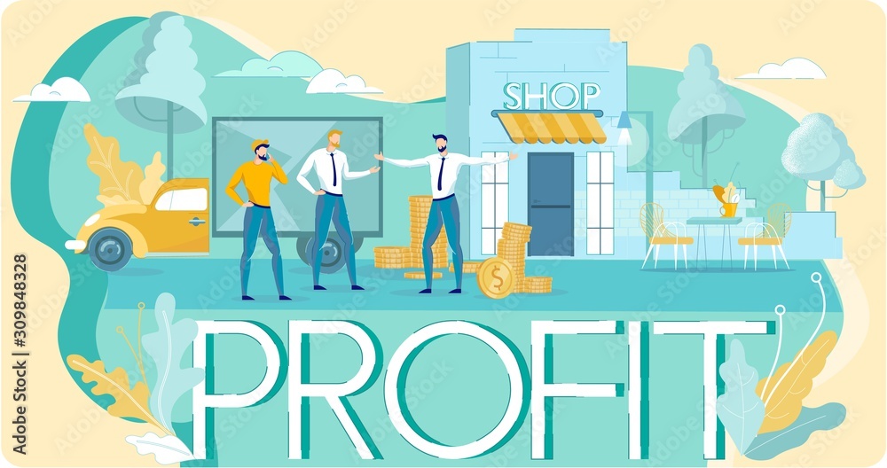 Investment in Small Business Idea Profit Poster