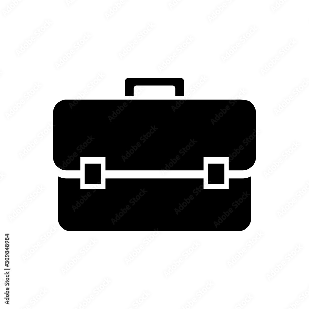 briefcase vector icon, logo isolated on white background briefcase vector icon, logo isolated on white background