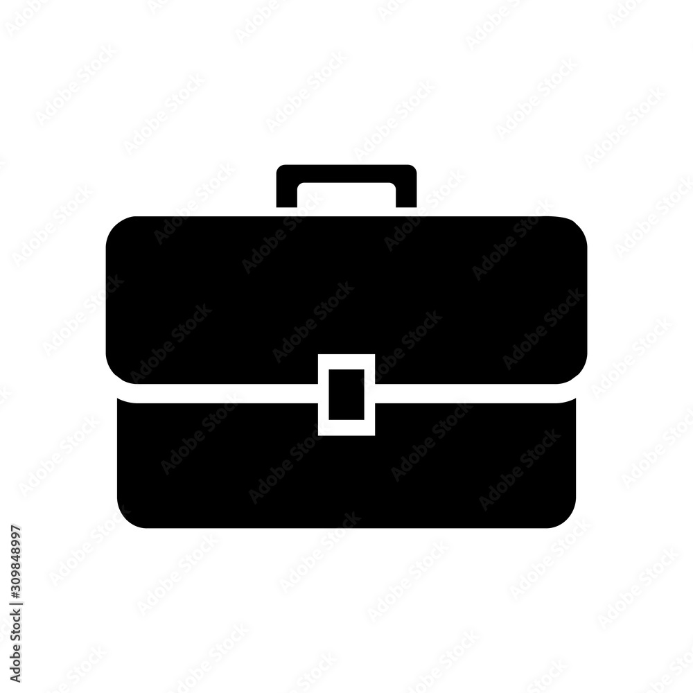briefcase vector icon, logo isolated on white background briefcase vector icon, logo isolated on white background