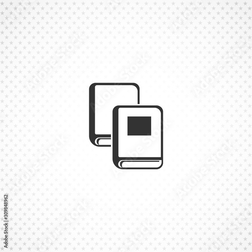 books vector icon for mobile concept and web apps design photo