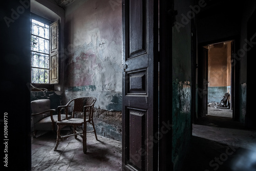 interior of an old house