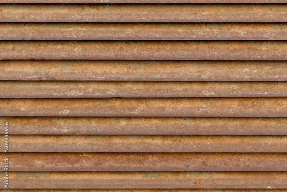 Old Weathered Rusty Metal Blinds