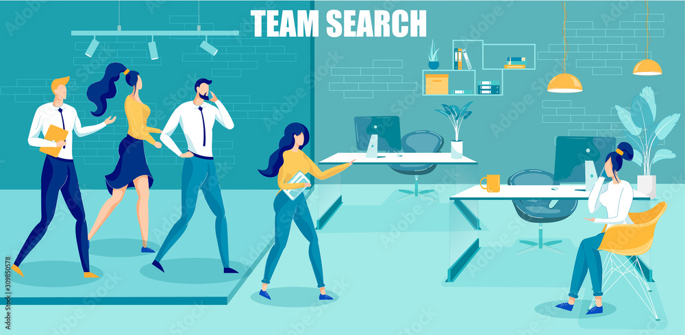 Business Team Search and Professionals Selection.