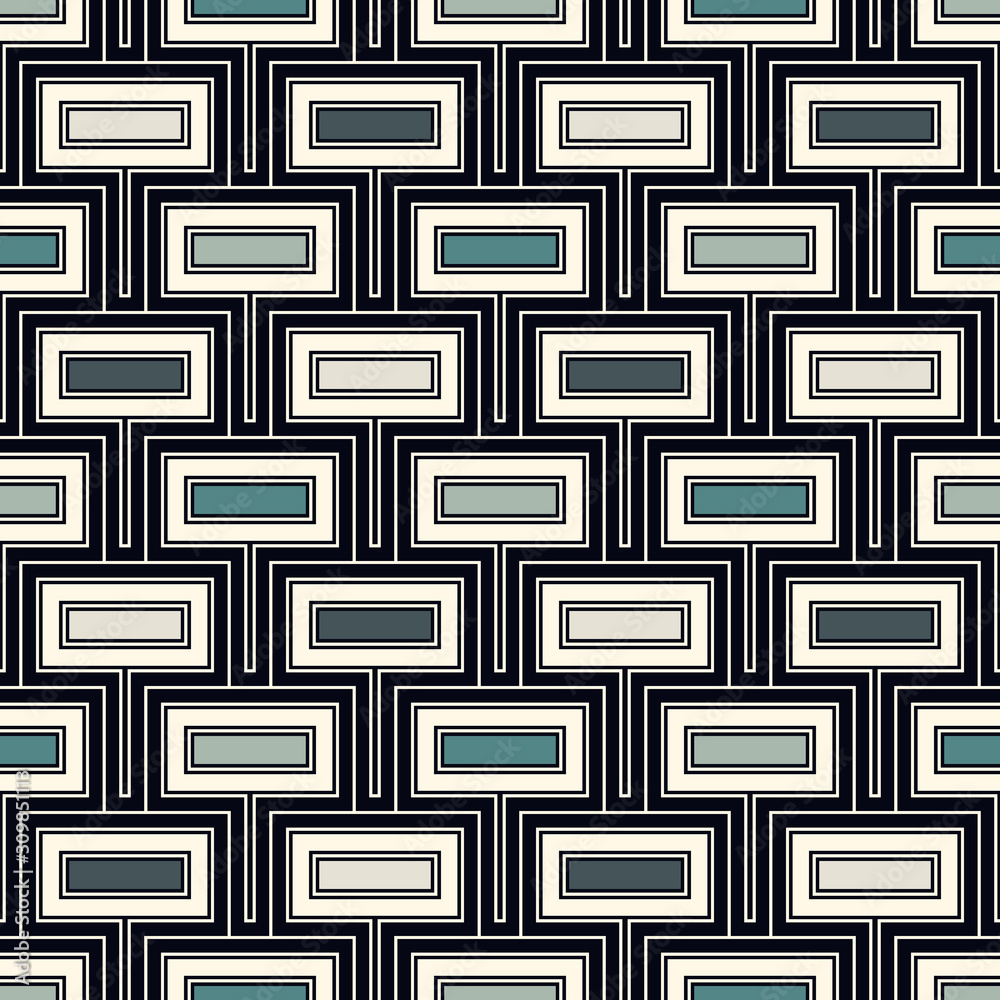 Contemporary geometric pattern. Repeated polygons, rectangles motif. Ethnic ornament. Modern abstract background. Seamless surface design. Geo wallpaper. Digital paper, textile print. Vector art Contemporary geometric pattern. Repeated polygons, rectangles motif. Ethnic ornament. Modern abstract background. Seamless surface design. Geo wallpaper. Digital paper, textile print. Vector art