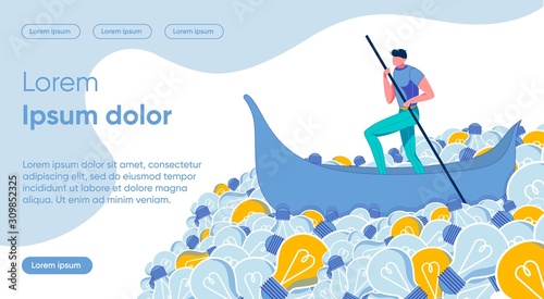 Vector Illustration Vision Optimal Concept Idea.