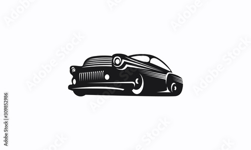 Classic Car Vector Royalty Logo Design Inspirations
