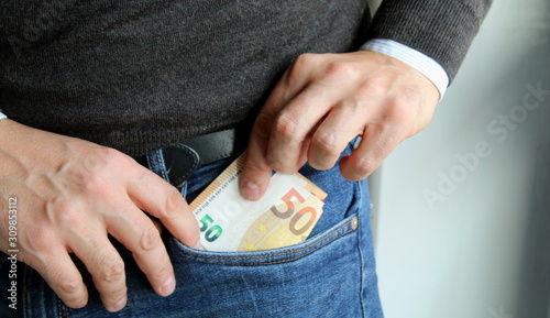 Banconote da 50 Euro - affari photo